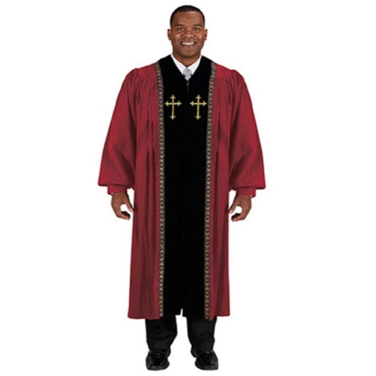 cambridge-burgundy-peachskin-embroidered-cross-pulpit-robe-yc785brg