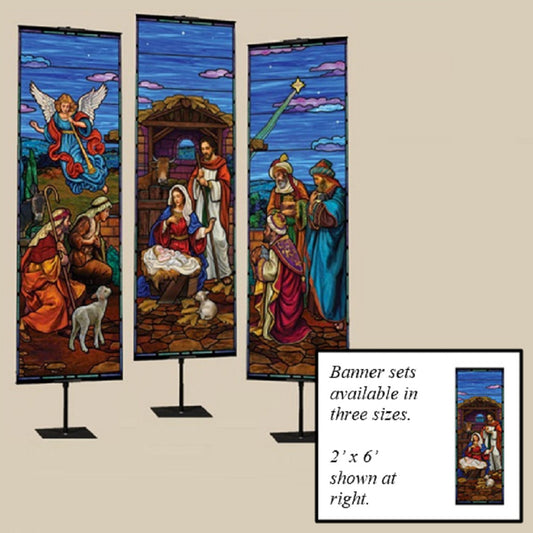 celebration-banners-stained-glass-nativity-series-2w-x-6h-set-of-three-worship-banners-b41302x6p
