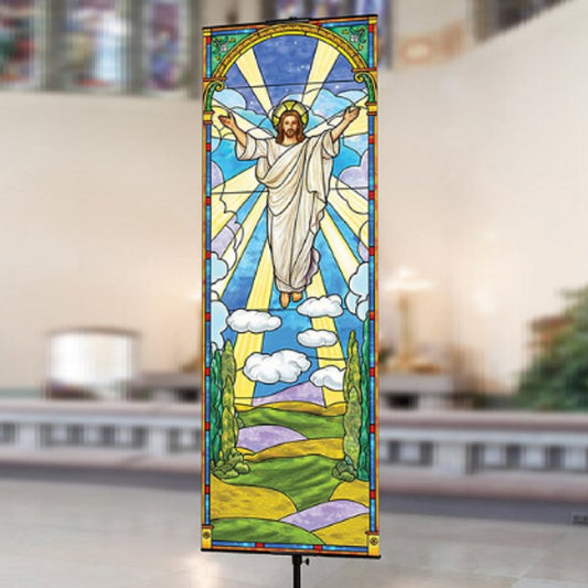 celebration-banners-stained-glass-series-risen-christ-2w-x-6h-worship-banner-f17662x6p