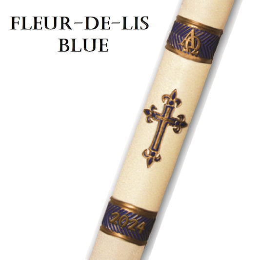 dadant-candle-fleur-de-lis-series-blue-paschal-candle-fleur-de-lis
