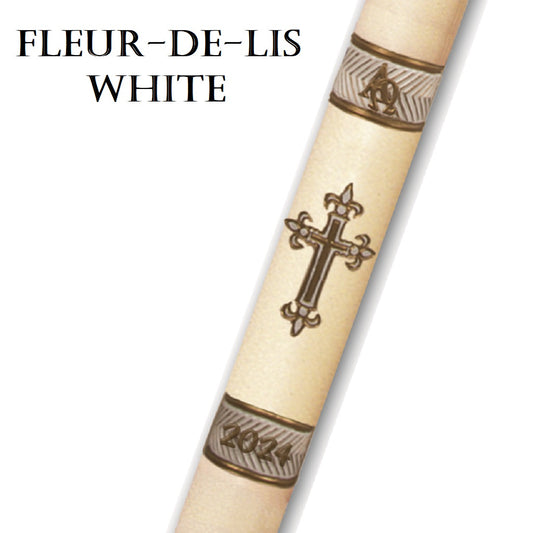 dadant-candle-fleur-de-lis-series-white-paschal-candle-fleur-de-lis