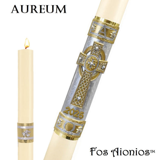 Dadant Candle Fos Aionios Series "Aureum" Paschal Candle