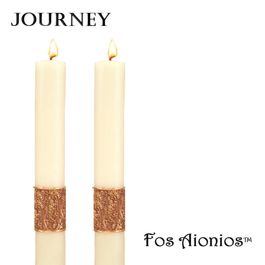 dadant-candle-fos-aionios-series-journey-side-altar-candles-set-of-2-candles-fos-aionios