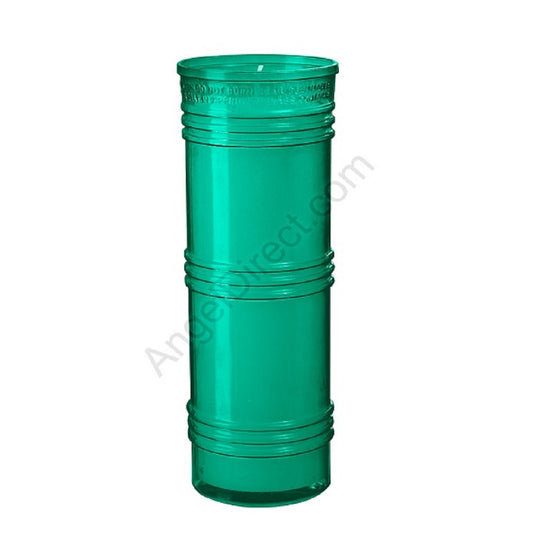 dadant-candle-green-6-day-plastic-inner-light-case-of-24-candles-470400