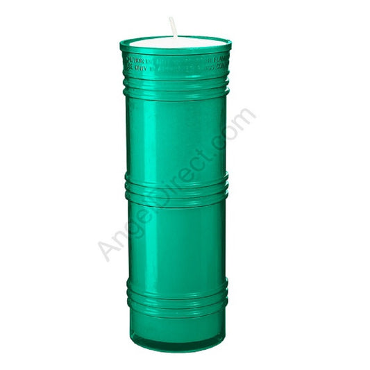 dadant-candle-green-7-day-plastic-inner-light-case-of-24-candles-480400