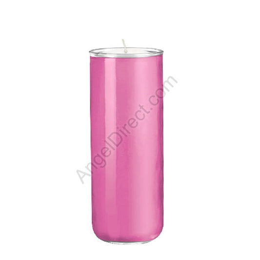 dadant-candle-no-3-frost-pink-6-day-open-mouth-glass-devotional-candle-case-of-12-candles-210800