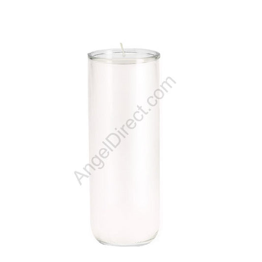dadant-candle-no-3-white-6-day-open-mouth-glass-devotional-candle-case-of-12-candles-210600