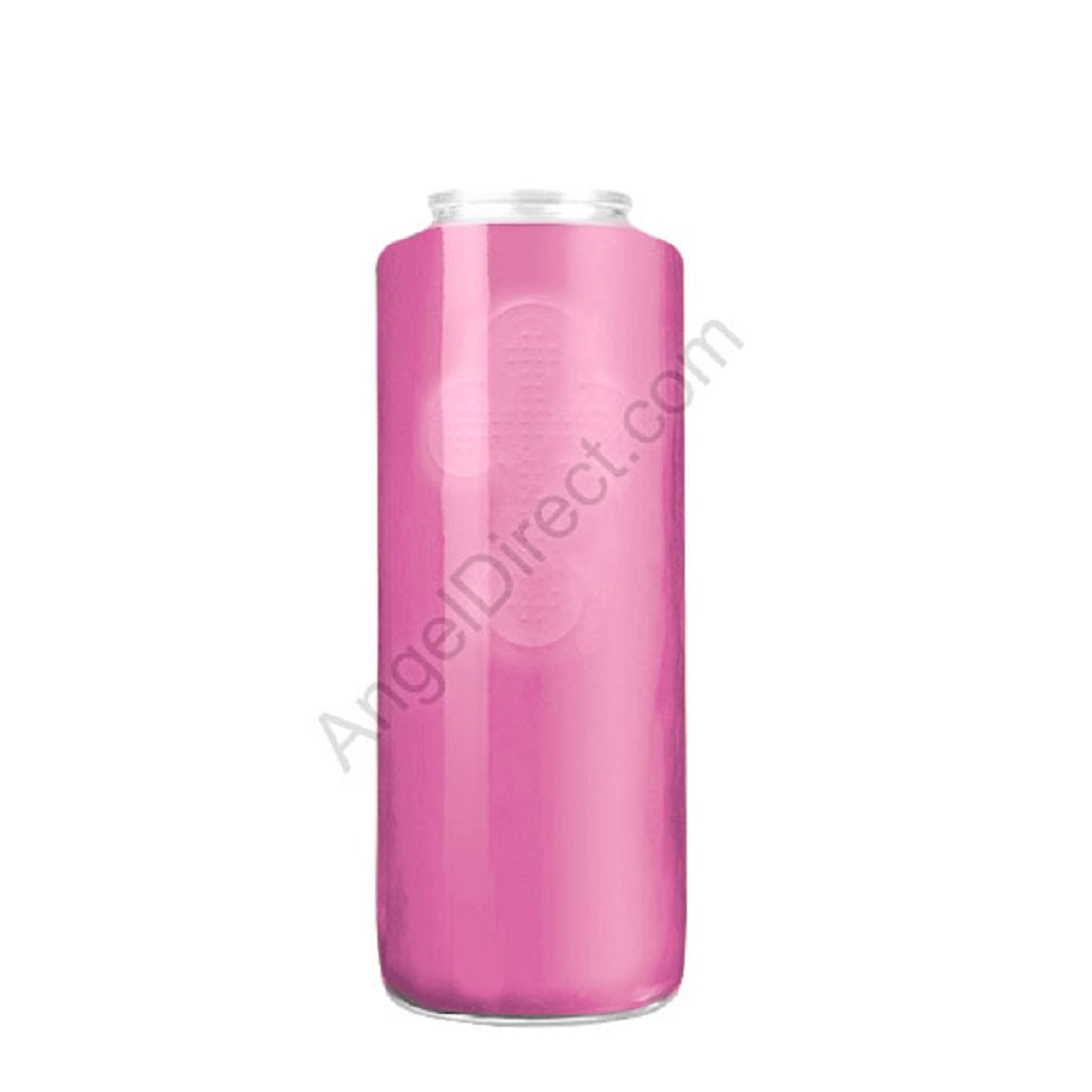 dadant-candle-no-4-frost-pink-6-day-glass-devotional-candle-case-of-12-candles-230800