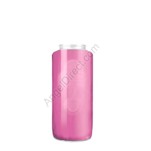 dadant-candle-no-5-frost-pink-5-day-glass-devotional-candle-case-of-12-candles-550800