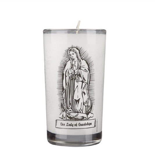 dadant-candle-our-lady-of-guadalupe-72-hour-glass-prayer-candle-case-of-12-candles-153050