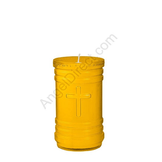 dadant-candle-p-series-amber-4-day-plastic-devotional-candle-case-of-24-candles-430500