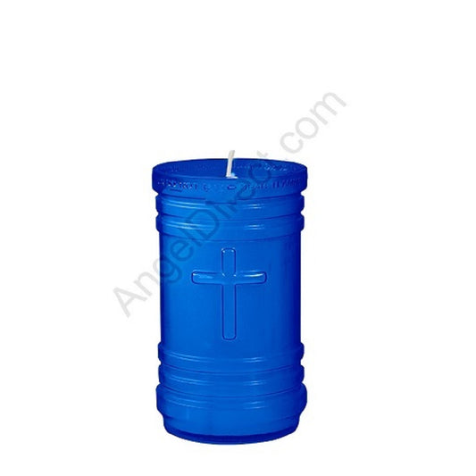 dadant-candle-p-series-blue-4-day-plastic-devotional-candle-case-of-24-candles-430200