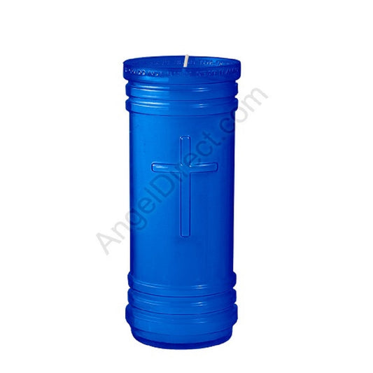 dadant-candle-p-series-blue-5-1-2-day-plastic-devotional-candle-case-of-24-candles-450200