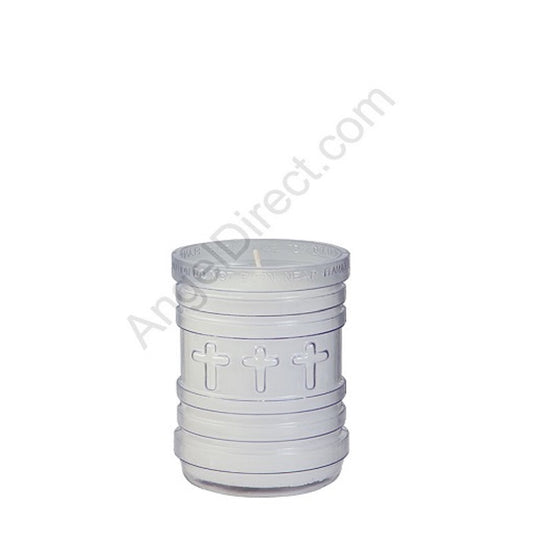 dadant-candle-p-series-clear-3-day-plastic-devotional-candle-case-of-24-candles-410000