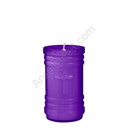 dadant-candle-p-series-purple-4-day-plastic-devotional-candle-case-of-24-candles-430300