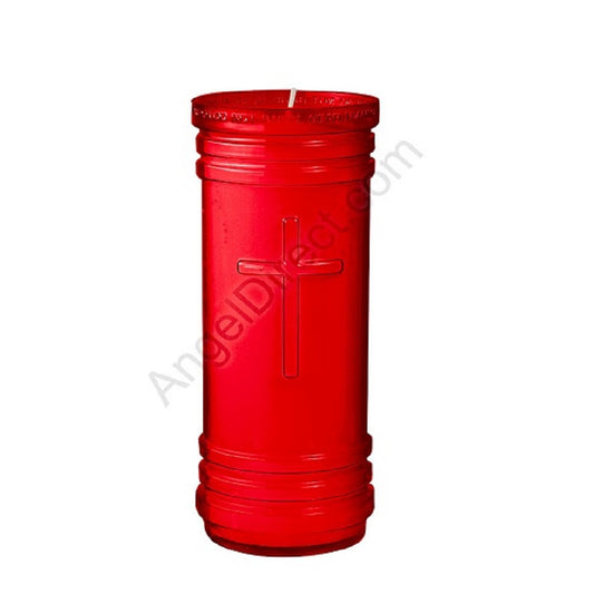 dadant-candle-p-series-ruby-5-1-2-day-plastic-devotional-candle-case-of-24-candles-450100