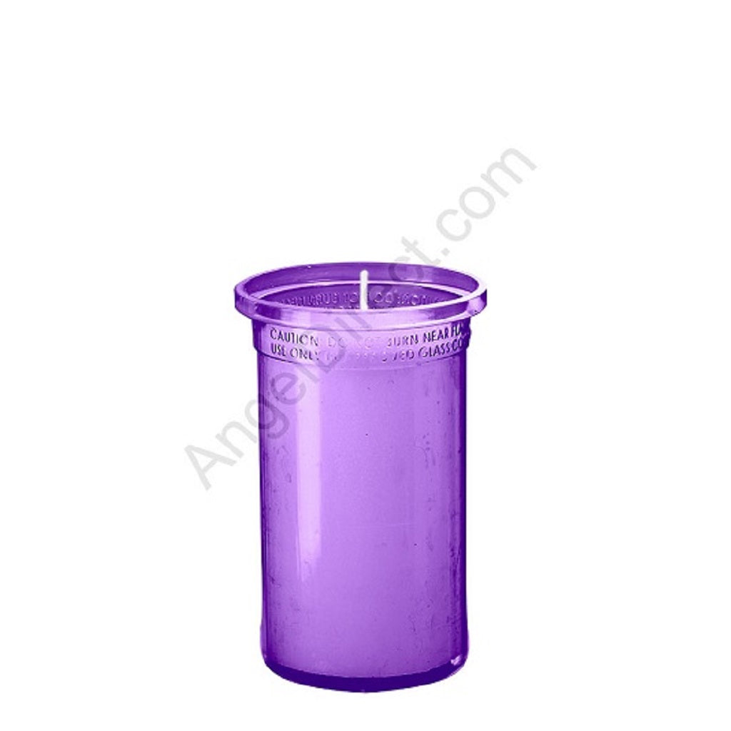 dadant-candle-purple-3-day-plastic-inner-light-case-of-24-candles-490300