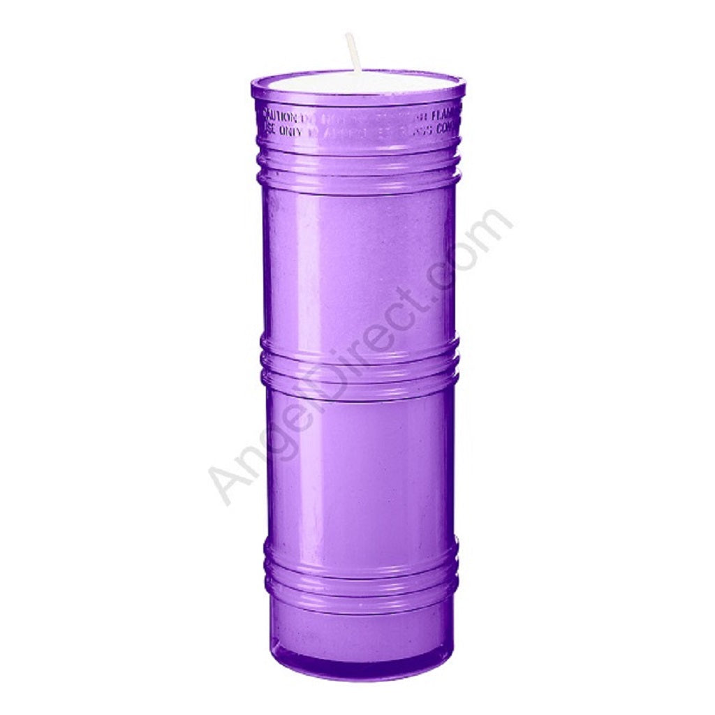 dadant-candle-purple-7-day-plastic-inner-light-case-of-24-candles-480300
