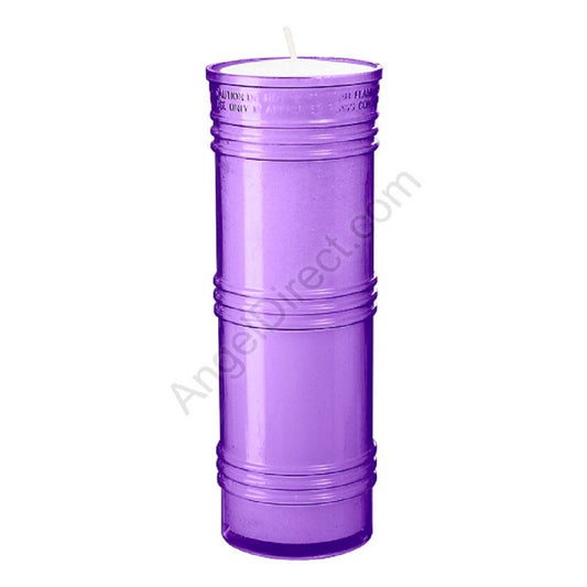 dadant-candle-purple-7-day-plastic-inner-light-case-of-24-candles-480300
