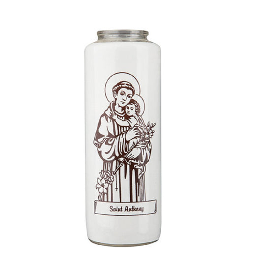 dadant-candle-saint-anthony-6-day-glass-devotional-candle-case-of-12-candles-85900