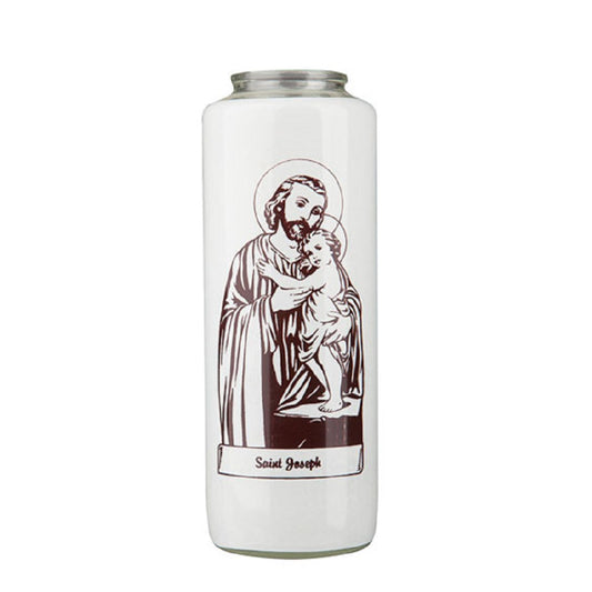 dadant-candle-saint-joseph-and-child-6-day-glass-devotional-candle-case-of-12-candles-85100