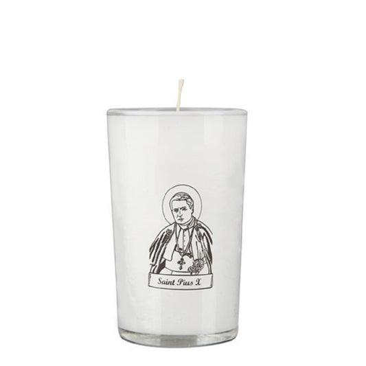 dadant-candle-saint-pius-x-24-hour-glass-prayer-candle-case-of-12-candles-142086