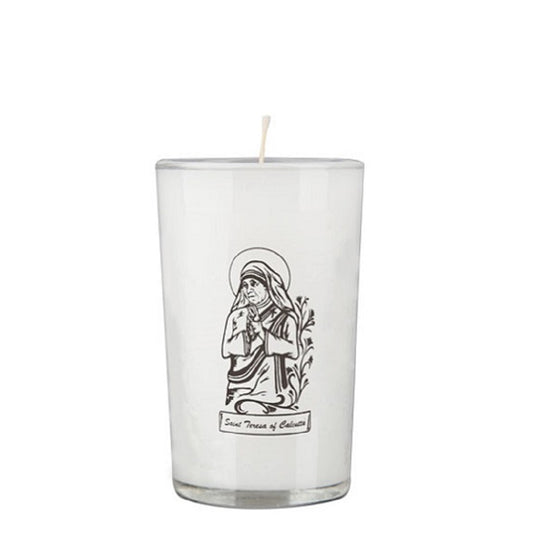 dadant-candle-saint-teresa-of-calcutta-24-hour-glass-prayer-candle-case-of-12-candles-142089