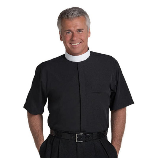  murphy-short-sleeve-neckband-collar-black-clergy-shirt-sm-103