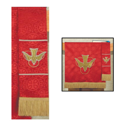 r-j-toomey-maltese-cross-red-jacquard-bookmark-vc744