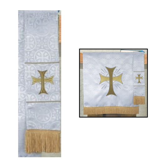 r-j-toomey-maltese-cross-white-jacquard-bookmark-vc750