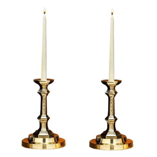 sudbury-brass-9h-budded-cross-series-candlesticks-set-of-two-lt398