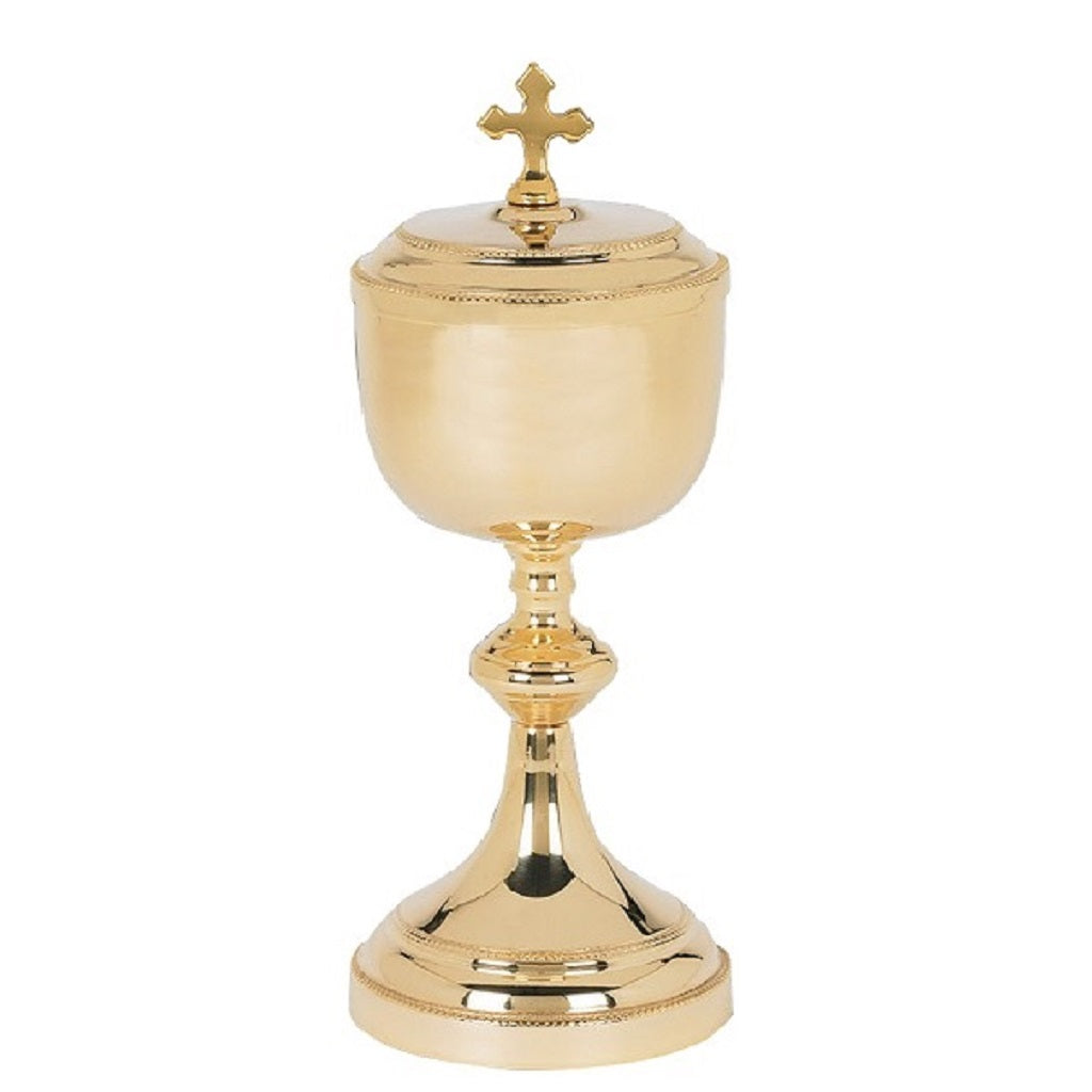 sudbury-brass-classic-chapel-ciborium-with-cross-cover-vc234