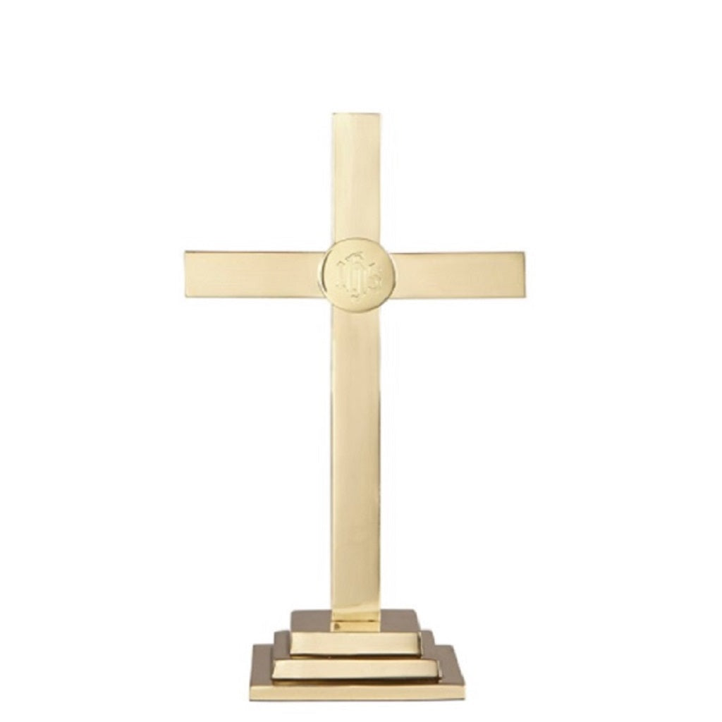 Sudbury Brass 15"H Altar Cross-YC502-15