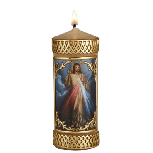 will-baumer-divine-mercy-wax-devotional-candle-set-of-two-candles-j1582