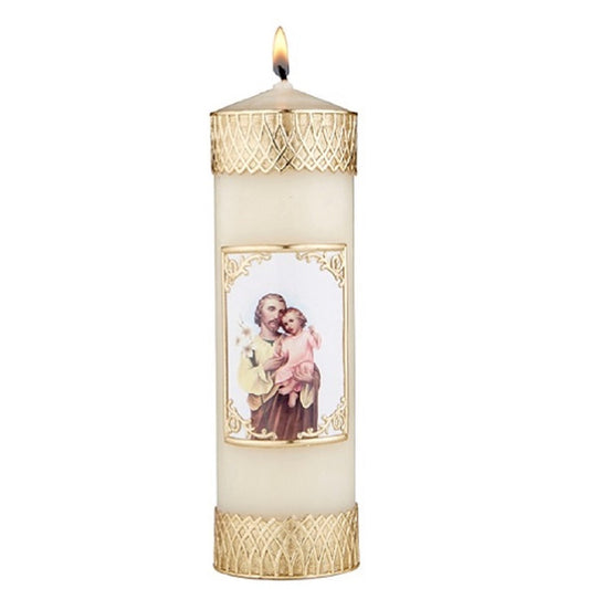 will-baumer-saint-joseph-and-child-wax-devotional-candle-set-of-two-candles-f4108